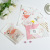 Pink Cartoon Three-in-One Doypack Nougat Packing Bag Snowflake Crisp Cookie Baking Snack Self-Sealing Zipper Bag