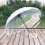 The 16-bone transparent umbrella with a long handle is a small, fresh, creative and automatic umbrella for men and women