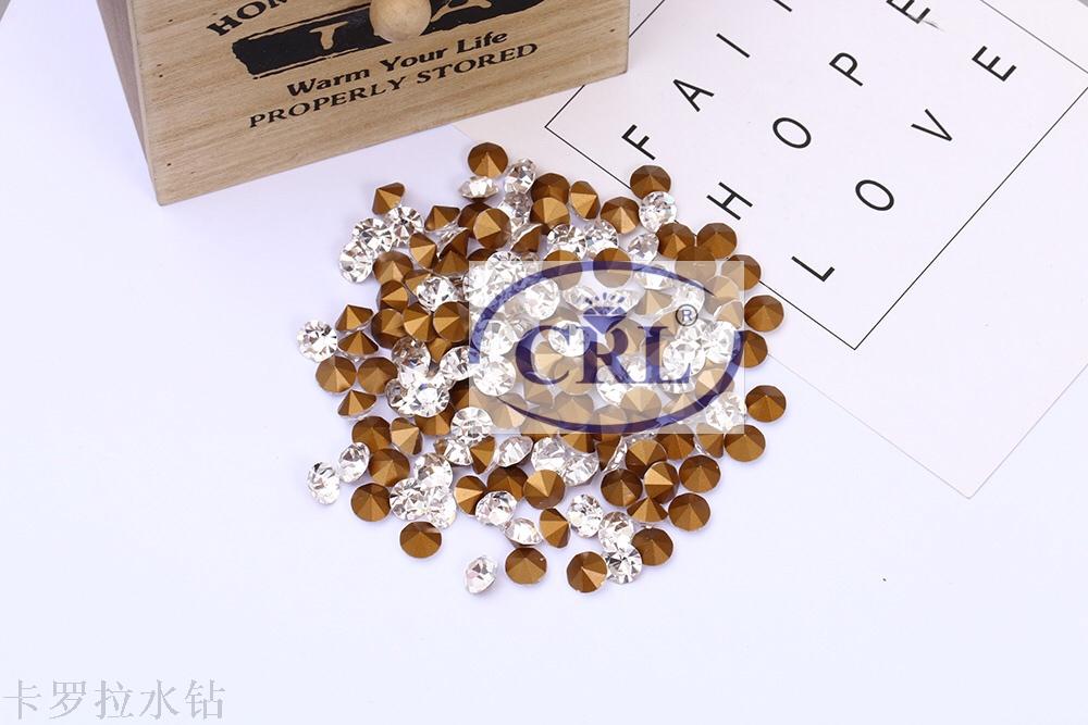 国产高端仿捷克金底白钻