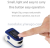 Fingertip oximetry to detect saturation finger clip pulse oximeter nail type foreign trade