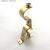 Factory Direct Sales Curtain Rod Bracket Golden Double Bracket Furniture Hardware Accessories