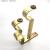 Factory Direct Sales Curtain Rod Bracket Golden Double Bracket Furniture Hardware Accessories