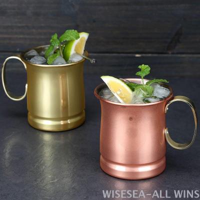 500ml 304 stainless steel copper electroplating gun black waist cocktail mug Juillip Mule Mug bar mug