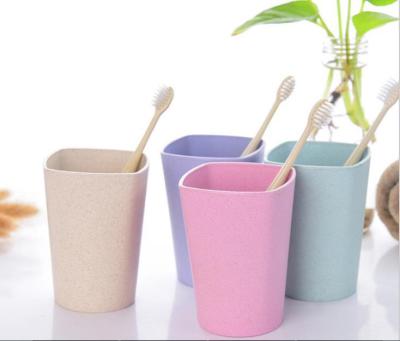 Creative Versatile Square Solid Color Tooth Cup Gargle Cup Environmental Protection Single Layer Cup Wholesale European and American Color