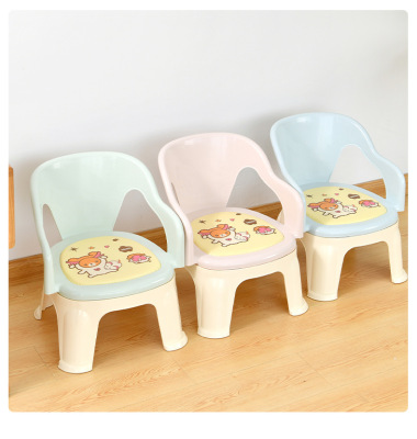 Creative Plastic Stool Shoes Changing Stool Thickened Non-Slip Bathroom Home Bench Acoustic Generator Cartoon Children's Stool Wholesale