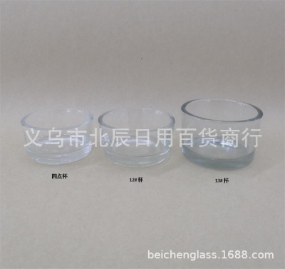 Pressing Mechanism round transparent DIY Glass Candlestick Candle cup Can Tea Glass 12# 4 # 13#