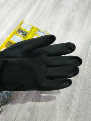 \"Anti-slip, oil resistance, acid and alkali resistance, Industrial Rubber gloves, chemical Protective gloves, Water Proof.
