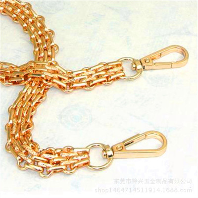 Fashion metal jewelry decorative chain Fashion three row five row embossed Fashion iron chain decorative bag chain
