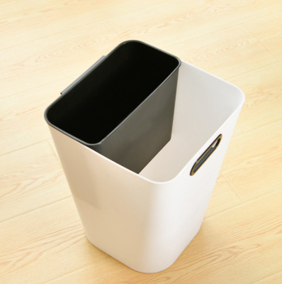 Garbage Sorting Trash Bin with Pressure Ring Uncovered Household Kitchen Large Toilet Small Living Room Toilet Basket Bedroom