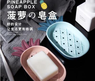 Daily Necessities Pp Pineapple Soap Dish Blue First-Hand Supply European and American Series Hot