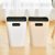 Garbage Sorting Trash Bin with Pressure Ring Uncovered Household Kitchen Large Toilet Small Living Room Toilet Basket Bedroom