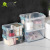 Yimei Desktop Transparent Plastic Storage Box Cosmetics and Jewelry Finishing Box Medicine Box Drawer Sundries Storage Finishing