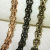 Fashion metal jewelry decorative chain Fashion three row five row embossed Fashion iron chain decorative bag chain