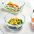 Fresh-Keeping Box with Lid Bowl Heat-Resistant Glass Set Rice Bowl Snack Box