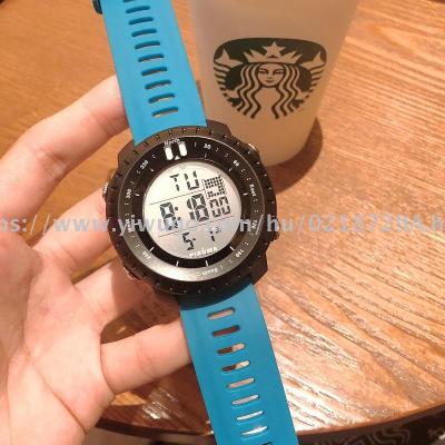 New Korean mid-range outdoor sports electronic watch multifunctional men swimming mountaineering watch