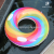  female rainbow lollipop swimming rings inflatable underarm rings floating rings Swimming gear with enlarged handles
