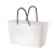 The manufacturer direct multifunctional plastic portable storage basket bathroom laundry blue sundry handle shopping basket