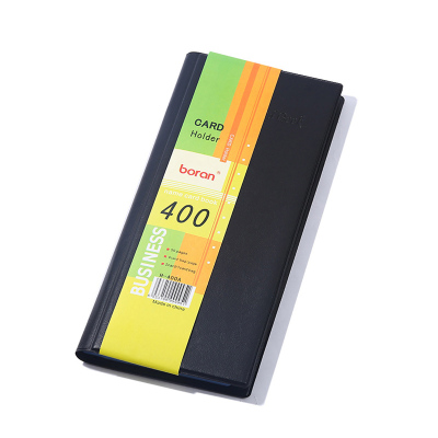 New Large Capacity 4-Link Business 400 Pages Business Card Album Business Card Holder Card Binder Customized Logo Office Stationery Wholesale