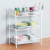 Kitchen Vegetable Rack-Layer Floor-Mounted Food Basket Movable Fruit and Vegetable Rack Trolley Snack Storage Shelf