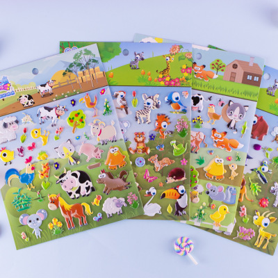 Children's Puzzle Cartoon Cute Version Animal Foam Stickers Can Be Wholesale