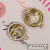 A0004 round Spot Drill Fashion Ornament Accessories Earrings Necklace Pendant Zircon Copper Parts