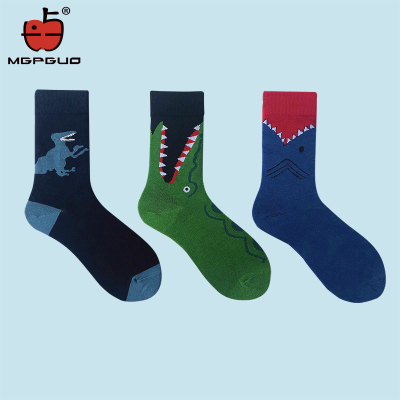 New Trendy Socks Animal Spring, Summer, Autumn Cartoon Men's Socks Couple Stockings Mid-Calf High-Top Street Fashion All-Match European and American
