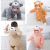 New padded coat for baby animal onesie for autumn and winter wear padded cotton hayi coral fleece baby climbing clothes