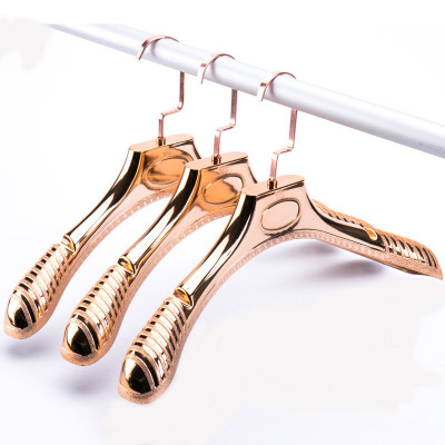 Lixun gold and silver non-slip plastic clothes hangers clothing store men's clothing women's clothing hangers wholesale
