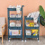 New pulley kitchen shelf vegetable and fruit finishing hand trailer storage shelf bathroom junk shelf