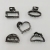 Alloy Texture Small Jaw Clip Minimalist Barrettes Wholesale