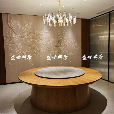 Urumqi star hotel real wood furniture custom hotel box new Chinese real wood electric table direct selling