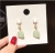 The Morandi Color Department earring is Korea New Fund tide eardrop is contracted Individual Character Jokey Green Web celebrity Temperamentous earring is acted the role of female