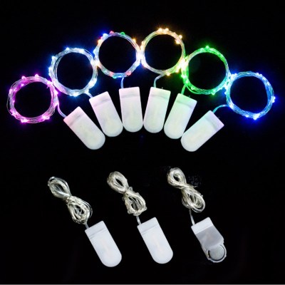 Light string Christmas button lights flowers cake colorful gift box star lights 2 meters copper wire LED lights string
