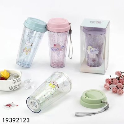 Straw cups ice cream cups portable coffee drinks cups