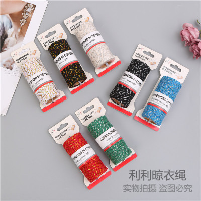 Colorful Cotton String Packs Zongzi String Decorative Valentine's Day Gift Bandage Tag Cotton String