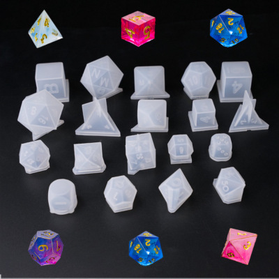 Crystal glue drop die dice round corner and other multi-specification Digital game Mirror Silicone Mold
