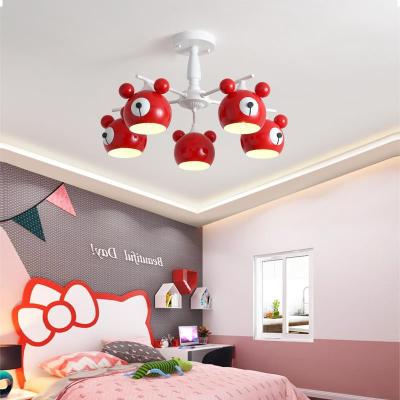 Children room Led chandelier Nordic bedroom light Macaron Princess room creative cartoon Mediterranean light fixture