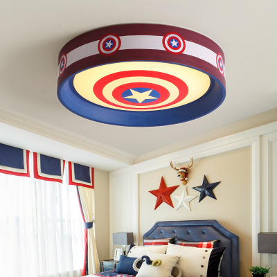 Children room LED ceiling lamp round household boys and girls bedroom round simple modern cartoon lamps and lanterns
