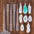 Crystal drop pendant set jewelry Pendant Set Accessories Silica gel Mold 8 with 5 dropper