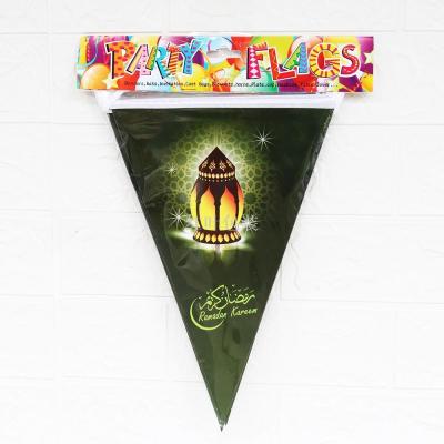 Wholesale Custom Ramadan Eid New Triangle Bunting Banner 3 M 10 Pieces Party Decoration