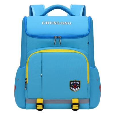 Elementary School Student Backpack Pattern Large Capacity Lightweight Spine-Protective Grade 1-3-6 Boys and Girls Children Schoolbag 2544