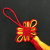Small Chinese Knot Pendant No. 5 6 Plate Two-Color Knot Reddish Yellow Knot Wear Two-Color Tassel