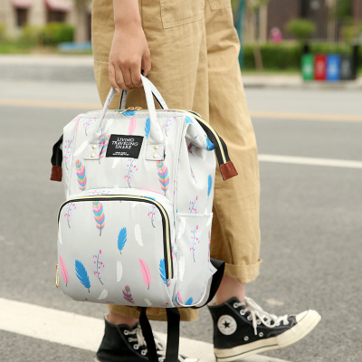 Milk powder backpack mother bag mother bag out stylish large capacity backpack