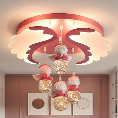 Nordic cartoon boys and girls bedroom light simple modern warm creative eye protection LED ceiling lamp
