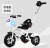 Children's tricycle barrow 1 to 5 years old baby bicycle child bicycle buggy with music flash instead of hair