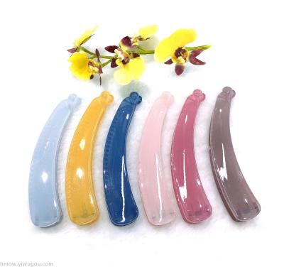 Korean Hot style stand banana Clip Simple temperament Vertical clip Ponytail Clip Grip Adult hair Accessories