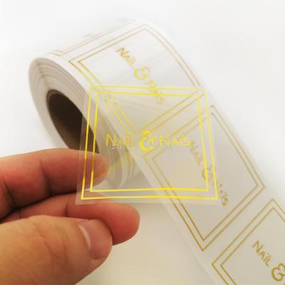 Wholesale Custom Logo Reel Transparent Stickers Food Packaging Stickers Packaging Custom Stickers