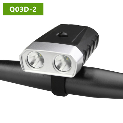 Q03DLED bright bicycle headlight night biking front lamp holder lamp tail light safety warning light the torch