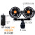 Huxin clip double-ended stepless speed regulating 4-inch vehical-mounted fan 24V truck Fan HX-T606e
