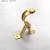 Factory Direct Sales Curtain Rod Bracket Golden Single Bracket Furniture Hardware Accessories